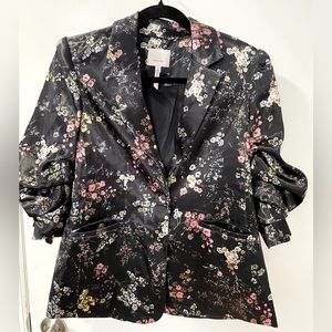 Cinq à Sept Floral Silk Blazer